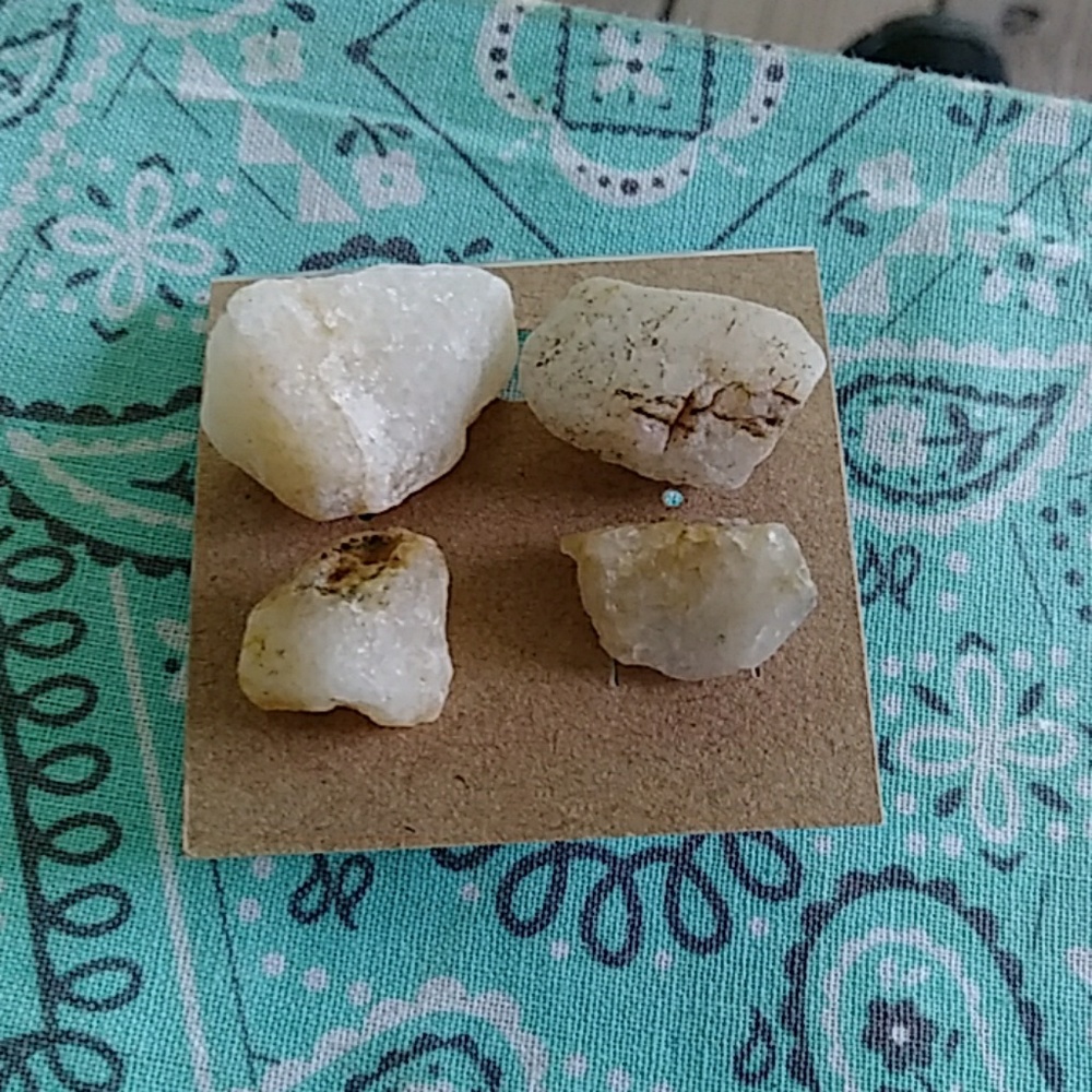 Handmade stone earrings